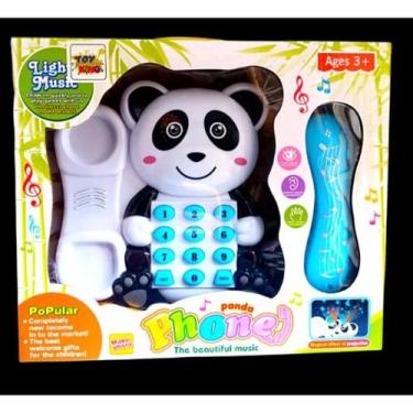 Imagem de Brinquedo Telefone Infantil Musical Com Som E Lazes. - toy king