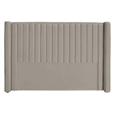 Imagem de Cabeceira Ripada Estofada Para Cama Box Casal Queen - Suede - Várias C