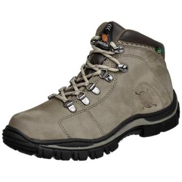 Imagem de Bota Adventure Em Couro Legítimo Azimute - 927 - Cinza, 34