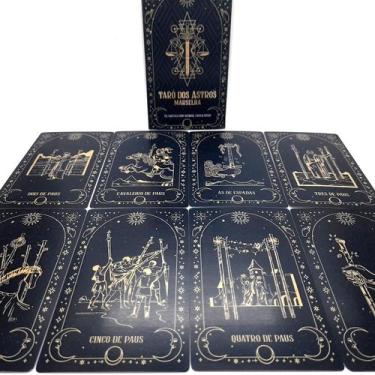 Imagem de Tarô dos Astros de Marselha 78 Cartas Lindas Ilustrações - Flash