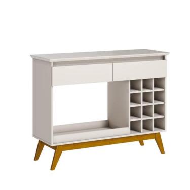 Imagem de Aparador Buffet Adega Sala de Jantar e Jantar Retrô Classic - OFFWHITE