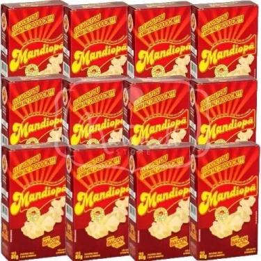 Imagem de Kit 12 Salgadinho Mandiopã Sabor Bacon 80g Cada