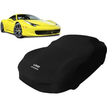 Imagem de Capa Automotiva Em Tecido Para Ferrari 458 Itália - Mz, Preta