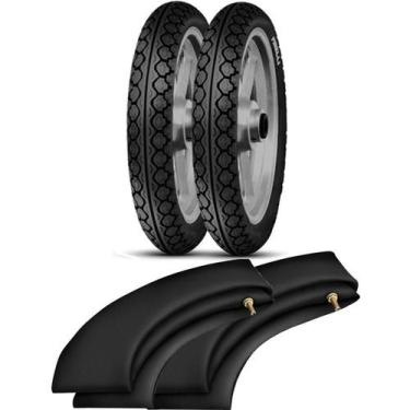Imagem de Kit Pneu Biz Pop 80/100-14 + 60/100-17 MT15 Pirelli - PIRELLI MOTO