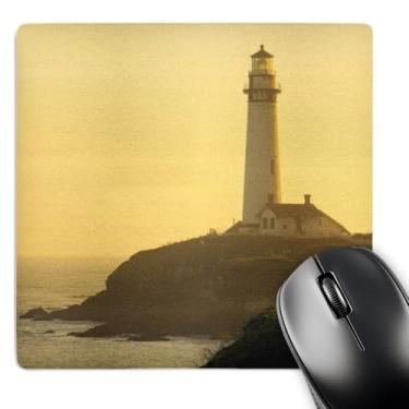 Imagem de Mouse pad 3D Rose "Pigeon Point Lighthouse Santa Cruz Califórnia EUA Us05 Tno0036Tom Norring" acabamento fosco - 20,32 x 20,32 cm - mp_142869_1