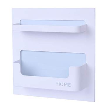 Imagem de Prateleiras de cabeceira Bright Life para quarto, dormitório, sala de estar, organizador â€“ Use como Mesa de Cabeceira de criança para organizar fones de ouvido, controles remotos, vidro, celulares (tipo horizontal)