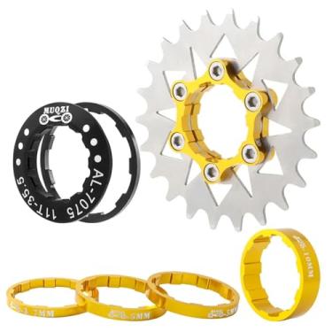 Imagem de ZOCKZ Roda dentada de cassete de velocidade única 12/13/14/15/16/17/18/19/20/21/22T MTB Kit de conversão de velocidade única bicicleta roda dentada de cassete de bicicleta de velocidade única para