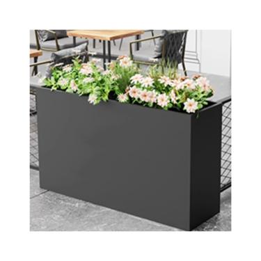 Imagem de LICONG-2019 Caixa de flores ao ar livre caixa de flores ao ar livre cerca comercial rua café loja de chá leite pátio cerca ao ar livre caixa de flores