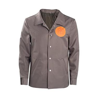 Imagem de Pexlaxy Jaqueta unissex variante fantasia Halloween cosplay jaqueta TVA para homens e mulheres, apenas jaqueta, Marrom, M