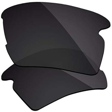 Imagem de Firtox Lentes polarizadas de substituição compatíveis com óculos de sol Oakley Flak 2.0 OO9295 - Stealth Black