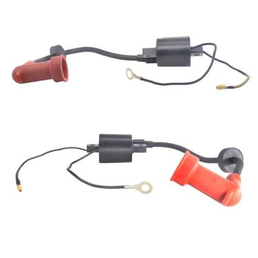 Imagem de Bobina de ignição 66T-85570-00 serve para motor de popa Yamaha Yamaha 40HP 40X E40 E40X MHL barco a motor 2 peças