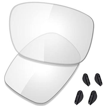 Imagem de Lentes de reposição premium Saucer para óculos de sol Oakley Drop Point OO9367, High Defense - Hd Clear, One Size