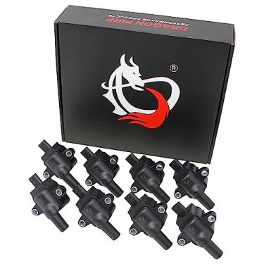 Imagem de AIP Electronics Conjunto de bobinas de ignição Dragon FIRE Performance Power Pack compatível com Ford F250 F350 F450 F550 F600 F53 7.3L V8 2020-2023 substitui LC3Z12029A LC3Z12029B DG587 UF893 OEM Fit
