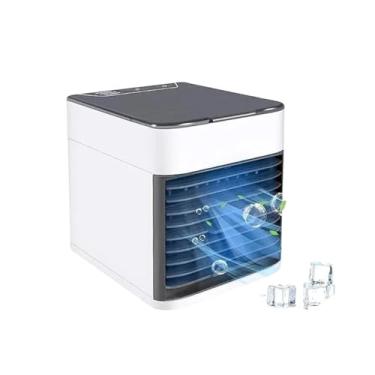 Imagem de Mini Climatizador De Ar Umidificador Refil P/Gelo Refrescar Portátil USB