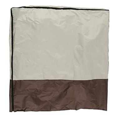 Imagem de Capa Protetora para Cama Dobrável Portátil à Prova d'água - Uso Interno e Externo, café e Design de Bloco Colorido (Akozonherku7g56m-12)