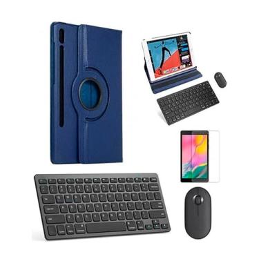 Imagem de BDNET, Capa 360 Azul Tecl/mou/pe Preto P/galaxy Tab S7 Fe T735 12,4