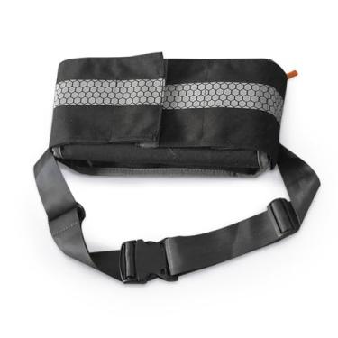 Imagem de Bolsa médica vazia de primeiros socorros Molle com cinto, pochete EMS com sistema de três peças, bolsa médica IFAK para acampamento, caminhada ou viagem (preto)