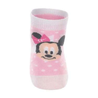 Imagem de Meia Infantil Mickey Mouse Lupo Cano Médio 02004-039 Rosa, 00/04