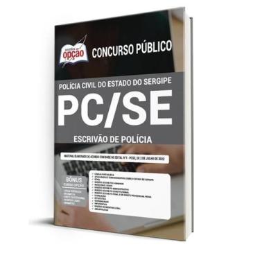 Imagem de Apostila PC-SE - Escrivão de Polícia - Apostilas Opção