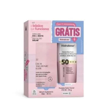 Imagem de Kit Hyaluronic Filler + Protetor Facial FPS 50 - Hidrabene