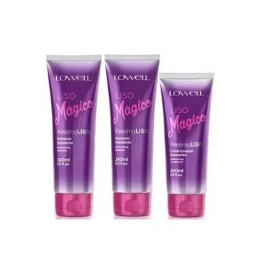 Imagem de Kit Liso Magico 2 Shampoos + 1 Condicionador Lowell