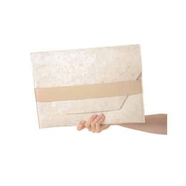 Imagem de SortJoy Capa de feltro para laptop e pasta de arquivos – Capa protetora elegante e durável para laptops e documentos, perfeita para trabalho, escola ou viagens, serve para dispositivos de até 38 cm