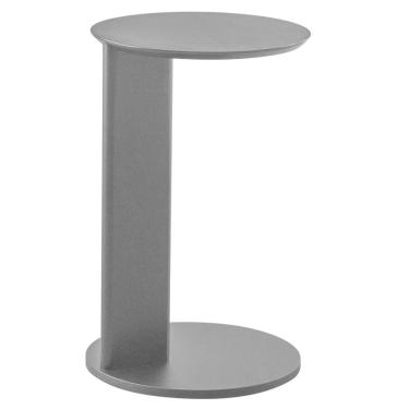Imagem de Mesa Lateral de Apoio Orgânica Chanfrada Artesano 35 cm (Larg) MDP Nero (Preto) Pés Madeira Maciça