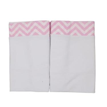 Imagem de Fronha Infantil Estampada Travesseiro Bebe 2 peças Malha Penteada 30x4
