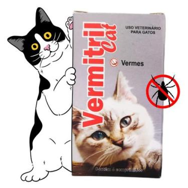 Imagem de Anti Carrapato, Sarna, Verme Pulga 4 Comprimidos Mastigáveis para Gato