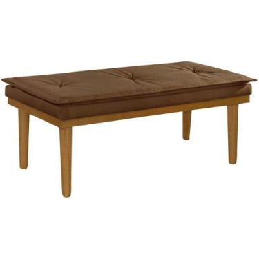 Imagem de Banco Recamier 1,50m Puff Tecido Boucle Estofado Clássico e Charmoso -