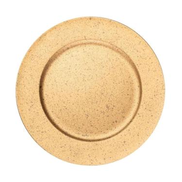 Imagem de Sousplat Em Plástico Granilite Dourado 33cm Wolff