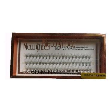 Imagem de 1 Caixa Cílios  Tufos Mink Sem Nó Newshow 6d 12 Pontas 0.10d - JARIMPO