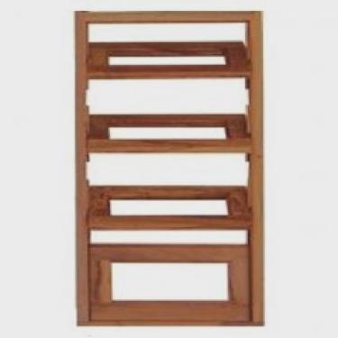 Imagem de Vitrô Capelinha Basculante de Madeira Imbuia Reto 45 x 1,60 Natural