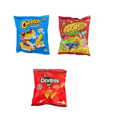 Imagem de 40un Mini Elma Chips Cheetos 20gr + Doritos 22g + Fandangos 22g