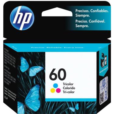 Imagem de Cartucho HP 60 Colorido Original CC643WB para HP Deskjet F4224 F4480 F4580 D1660 Photosmart D110A C4780 ENVY D410A