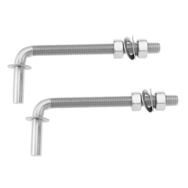 Imagem de Be In Your Mind 1 par de dobradiça de aço inoxidável 304 dobradiça M12 dobradiça de suporte para porta de cerca de arame farpado portão de jardim 10,5 x 140 x 120 mm