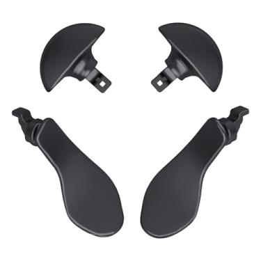 Imagem de eXtremeRate Pás traseiras para PS5 Edge Controller, preto metálico intercambiável, 4 peças, botões traseiros de metal para PS5 Edge Controller - Controle não incluído