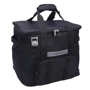 Imagem de Bolsa térmica, 40L Grande Capacidade Soft Cooler Impermeabilização Bolsa de almoço isolada à prova de vazamentos Bolsa térmica isolada portátil, vários compartimentos