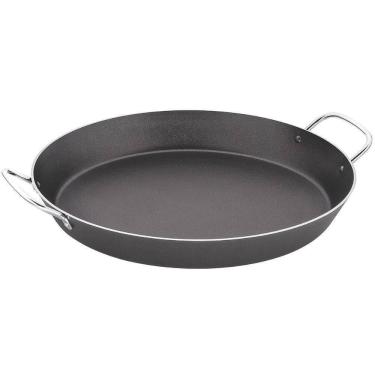 Imagem de Paellera Tramontina Loreto Em Aluminio Revestimento Interno Antiaderente Starflon T1 Alças Aço Inox Grafite 30 cm