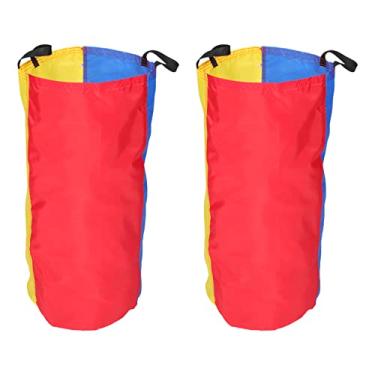 Imagem de TOYANDONA 2 Peças De Sacos De Corrida De Saco De Batata Sacos De Corrida De Tecido Colorido Saco De Salto De Capacidade Com Alça Acessórios De Jogos Esportivos Para Gramado E Quintal
