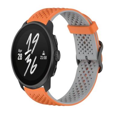 Imagem de Gheper Pulseira de substituição compatível com Suunto Race/Race S/Vertical/9 Peak Pro/9 Peak/5 Peak, acessório para smartwatch, de silicone macio, respirável, 22 mm
