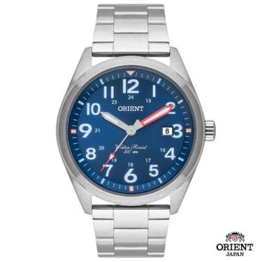 Imagem de Relógio Orient Masculino Aço Calendário MBSS1396 D2SX AZUL