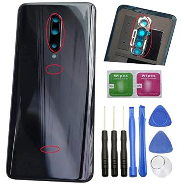 Imagem de Ubrokeifixit Capa de vidro traseira traseira para OnePlus 7 Pro de substituição para OnePlus 7 Pro 16.9 cm GM1911 GM1913 GM1917 GM1910 GM1915, lente de vidro da câmera/flash (não para OnePlus 7 6,4