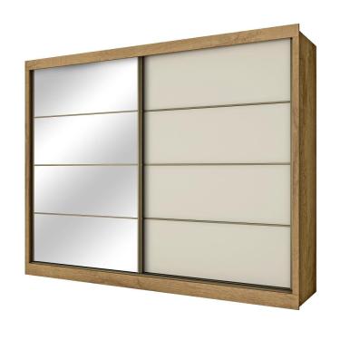 Imagem de Guarda Roupa Sevilha 1 Porta com Espelho MDF - MadeMarcs