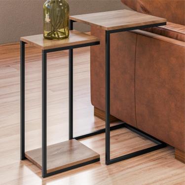 Imagem de Conjunto Mesas Industriais Guilherm Madeira