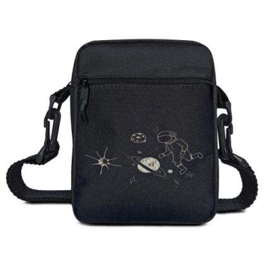 Imagem de Bolsa Shoulder Bag Pequena Astronauta Alça Transversal Ajustável - Pau