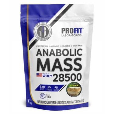 Imagem de Anabolic Mass 28500 - 3kg - Profit Labs Sabor Leite Ninõ