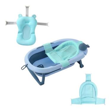 Imagem de Banheira De Bebê Com Termômetro, Redinha E Cama Confortável - Tibaby, 