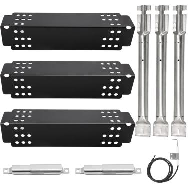 Imagem de Criditpid Peças de reposição para churrasqueira Charbroil 463742215, G215-0203-W1, queimador G320-0200-W1, tubo de transporte e ignição para Charbroil Classic 360 3 queimadores 463742418 463773717