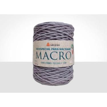 Imagem de Fio Especial p/ Macramê Macro - TEXTIL SÃO JOÃO, CIMENTO QUEIMADO AM06